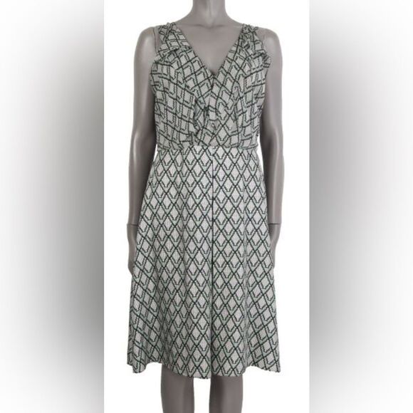 3.1 Phillip Lim Sleeveless Silk Geometric Dress Sz. 8 - Picture 1 of 8
